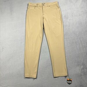 VRST Pants Mens 34x32 Tan Slim Straight Performance Golf 5 Pocket Chinos Office